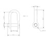 Allen Brothers 5mm Forged D Shackle
 Allen Brothers 5mm Forged D Shackle
