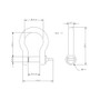 Allen Brothers 5MM Bow Shackle
 Allen Brothers 5MM Bow Shackle