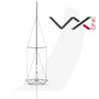 VX One Design Sailboat Back View