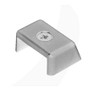 Antal 40X8 T-Track End Fitting Simple Clear Aluminum