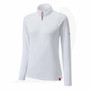 Women's UV Tec Long Sleeve Zip Tee White UV009W Side