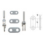 Johnson Marine Jaw and Eye Adapter Link Plate 3/8