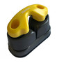 91035 YF - Cam Cleat Aluminum, 3 Row Ball Bearing Cam Cleat with Yellow Fairlead