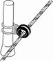 95011- 60 mm Sheave- Web - Tie Sheave - Control Line Eye