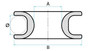 95010 - Friction Sheave - 40 mm Sheave- Web - Tie Sheave - Control Line Eye