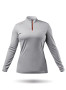 Zhik Womens UVActive High Collar 1/4 Zip Top - Grey