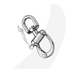 Ronstan Stainless Steel Snap Shackle - Fork Swivel Bail with Lock