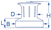 RA500040 Andersen Non-Self Tailing Winches