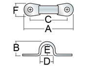 Harken Stainless Steel Eye Straps