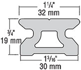 Harken Retrofit 4 inch Hole Spacing Track