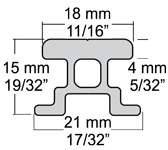 Harken 32mm Switch Mast Track