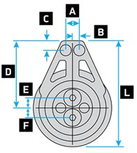 Lewmar Racing Sailboat Footblocks High Load