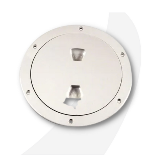 Beckson 4″ Smooth Cente Scew-Out Deck Plate – Black
