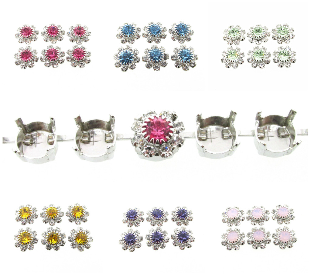 Austrian Crystal Daisy Elements in a variety of colors