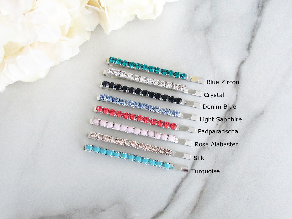 4mm | Crystal Bobby Pin | One Piece - Choose Crystal Color