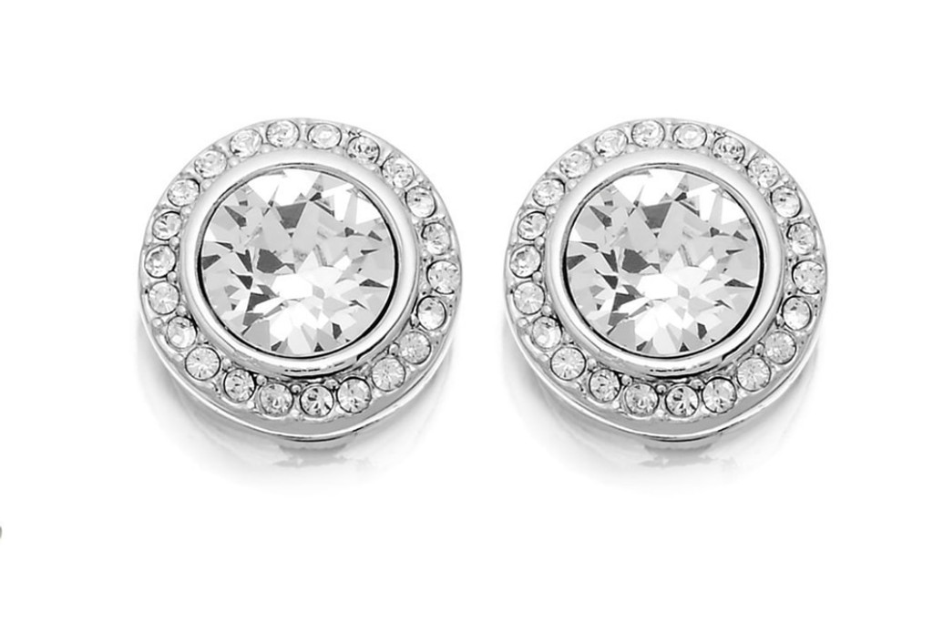 6mm | Crystal Pave Casted Stud Earrings | One Pair