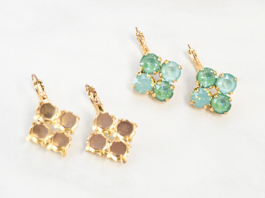 8.5mm | Clover Lever Back Earrings | One Pair