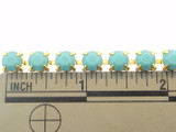 6mm Rhinestone Crystal Chain, size view
