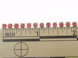 3mm Rhinestone Crystal Chain, size view