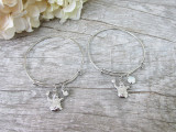 Snowman Charm Bangle Bracelet, view 2