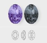 25mm x 18mm | Oval | Swarovski Article 4120 | One Piece