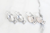 6mm & 14mm x 10mm Pear | Drop Earrings | One Pair