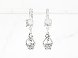 One Setting Drop & Easter Basket Charm Earrings, view 2