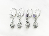 8.5mm | One Setting Drop & Easter Basket Charm Earrings | One Pair