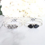 Two Setting Hinge Bracelet