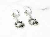 Wreath Charm Earrings