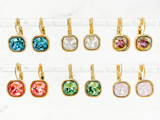 10mm Square | Branded Collection Earrings Made With Swarovski® Crystals