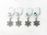 8.5mm | One Setting Drop & Flurry Snowflake Earrings