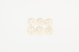 8.5mm | Clear White Druzy Style