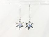 Finished Snowflake Wire Earrings