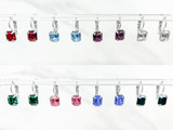 8mm x 10mm Octagon Earrings
