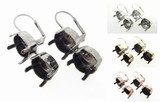 11mm Two Setting Drop Earring different finishes