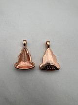 Casted Pendants for Art 4479 Buddha Swarovski crystals Rose Gold plated 12pcs-THE VAULT