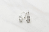 6mm & 8.5mm | Two Setting STATIONARY Drop Earrings | One Pair