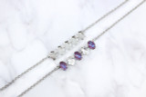 14mm x 10mm Oval | Five Setting Necklace 
Empty and with Crystals Picture 2
