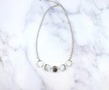 16mm Round | Five Setting Necklace | One Piece - Empty
