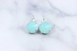 16mm Round | Classic Drop Earrings | One Pair - with crystals example