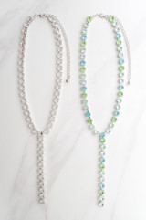 8.5mm | Lariat Fifty One Setting Necklace | One Piece