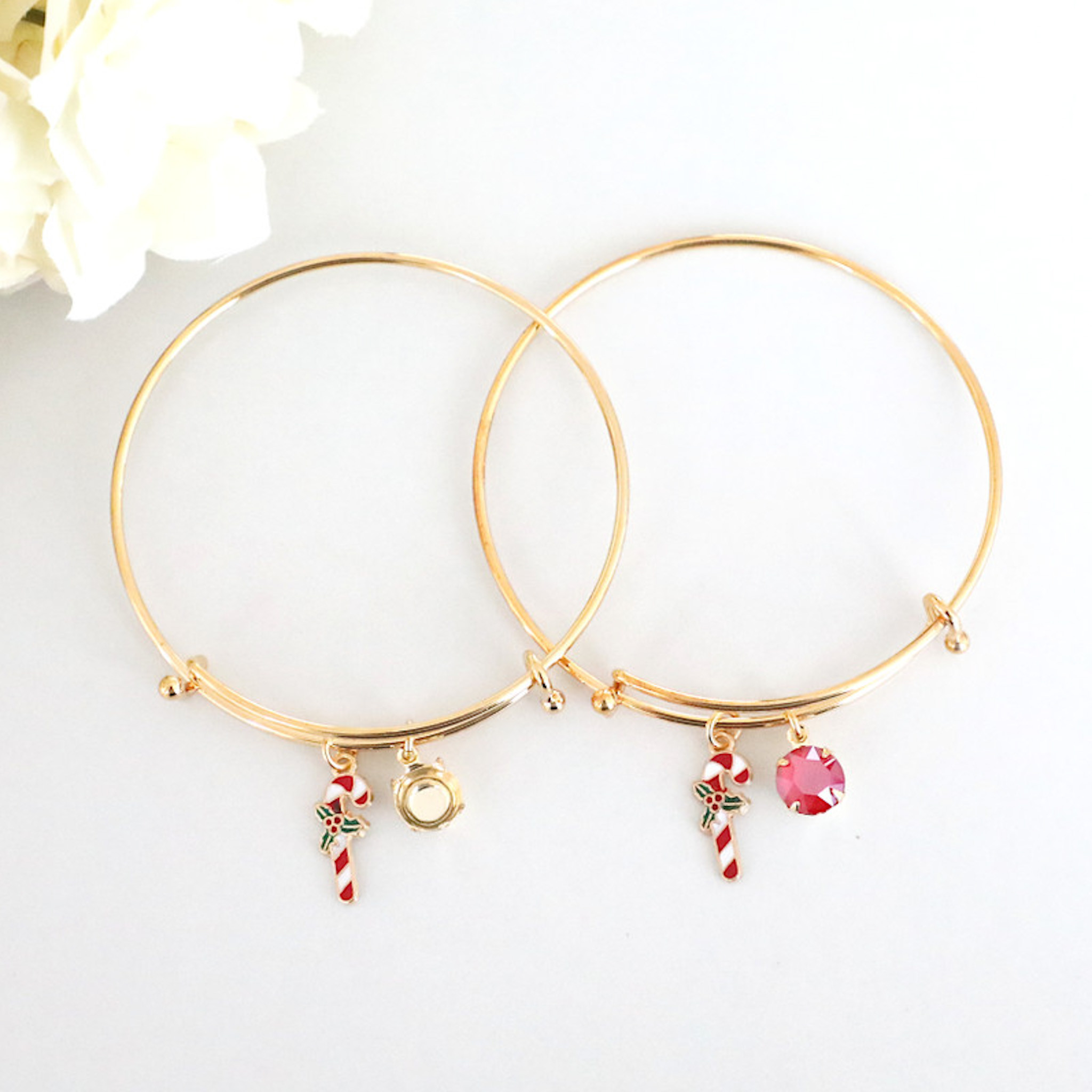 Baby Girl Charm Enamel Bangle