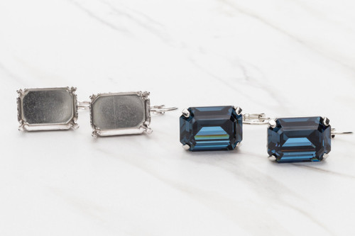 18mm x 13mm Octagon Earrings