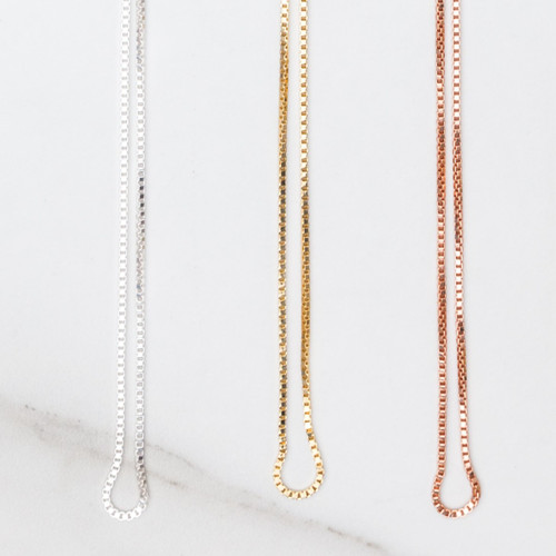Box Necklace Chain | Three Pieces