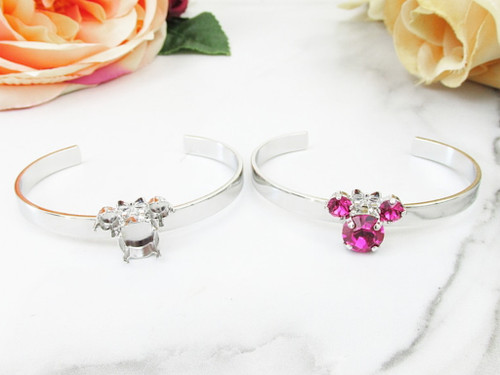 6mm & 11mm | Girl Mouse Cuff Bracelet | One Piece