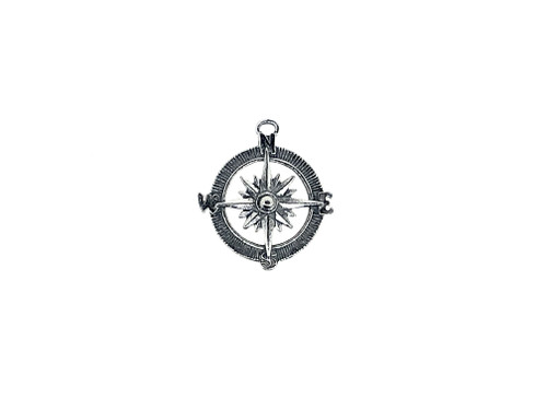 Compass Charm 5 Pieces Per Pack