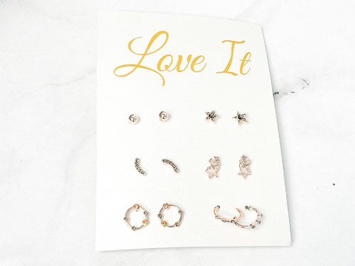 Love It Studs | 6 Pairs