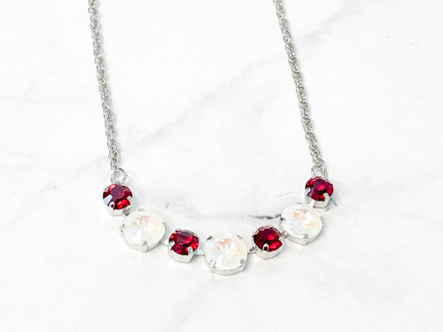 Merry and Bright Alternating 12mm & 8mm Necklace
