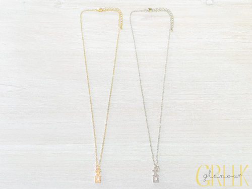 Chi Omega Lavalier Necklace